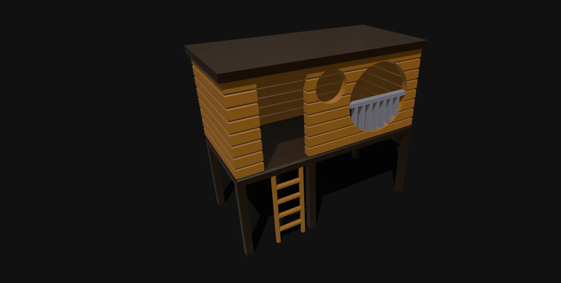 Nhà cây mini cho diorama thú vị