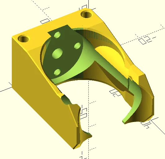 Giá đỡ miniSB cho hotend Rapido HF trên Voron 0.2