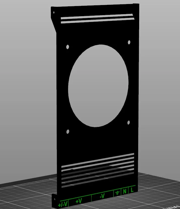 Nắp PSU với quạt 92mm cho RAT RIG V-CORE 3.1