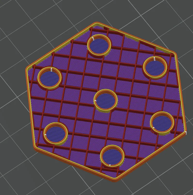 Đồ chơi xếp hình lục giác từ tính với nam châm nhúng