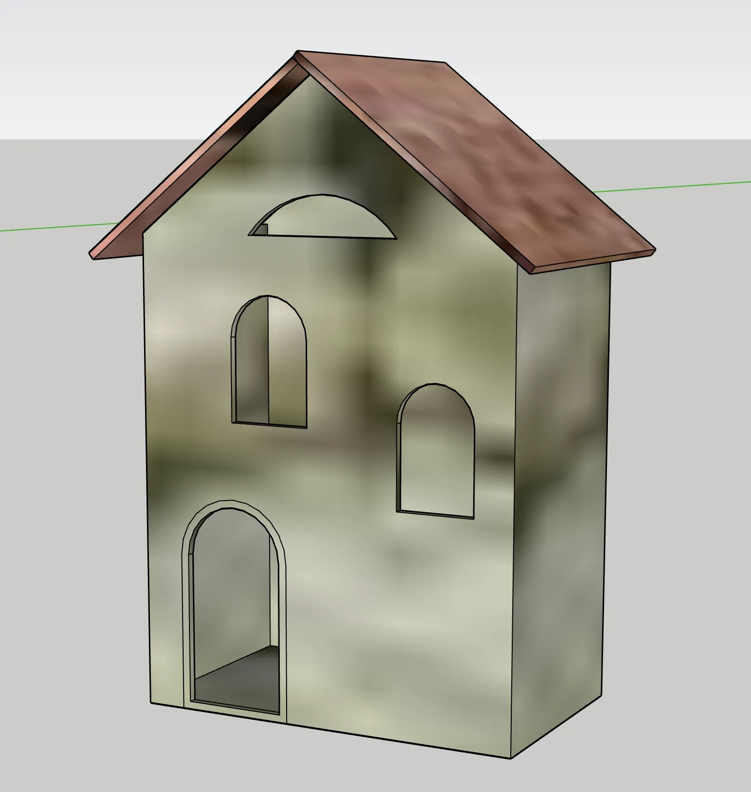 Nhà thờ Giáng sinh GT8 thiết kế bằng SKETCHUP