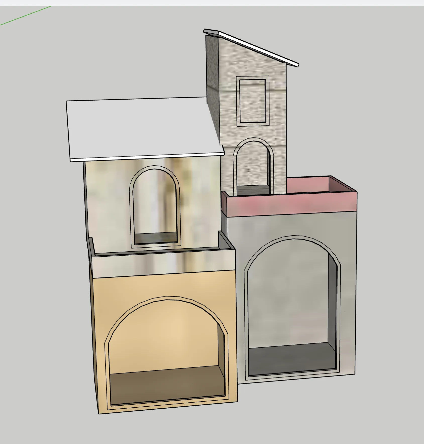 Mô hình nhà cho bối cảnh Giáng sinh GT 10