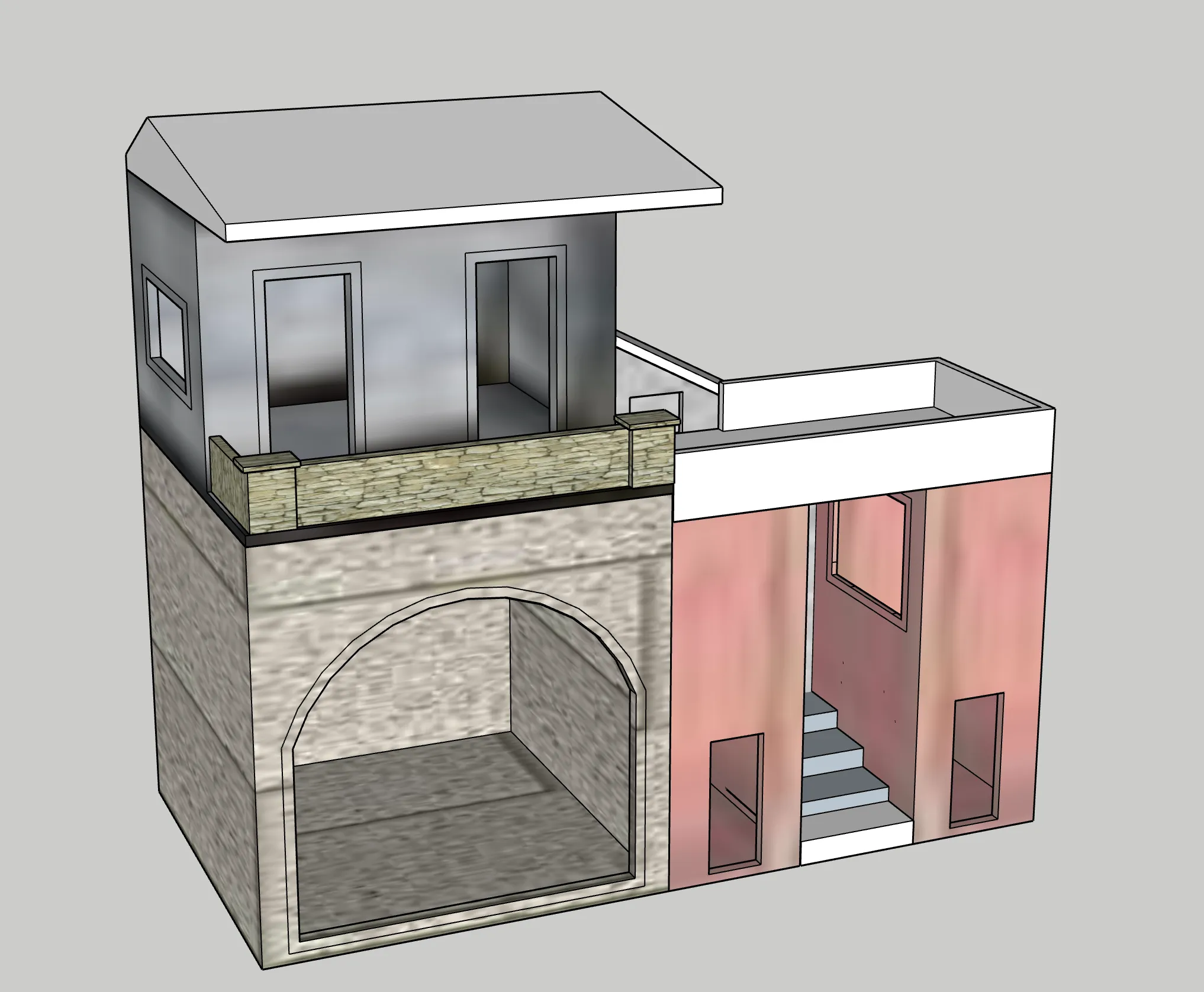 Mô hình nhà cho bối cảnh Giáng Sinh GT 17