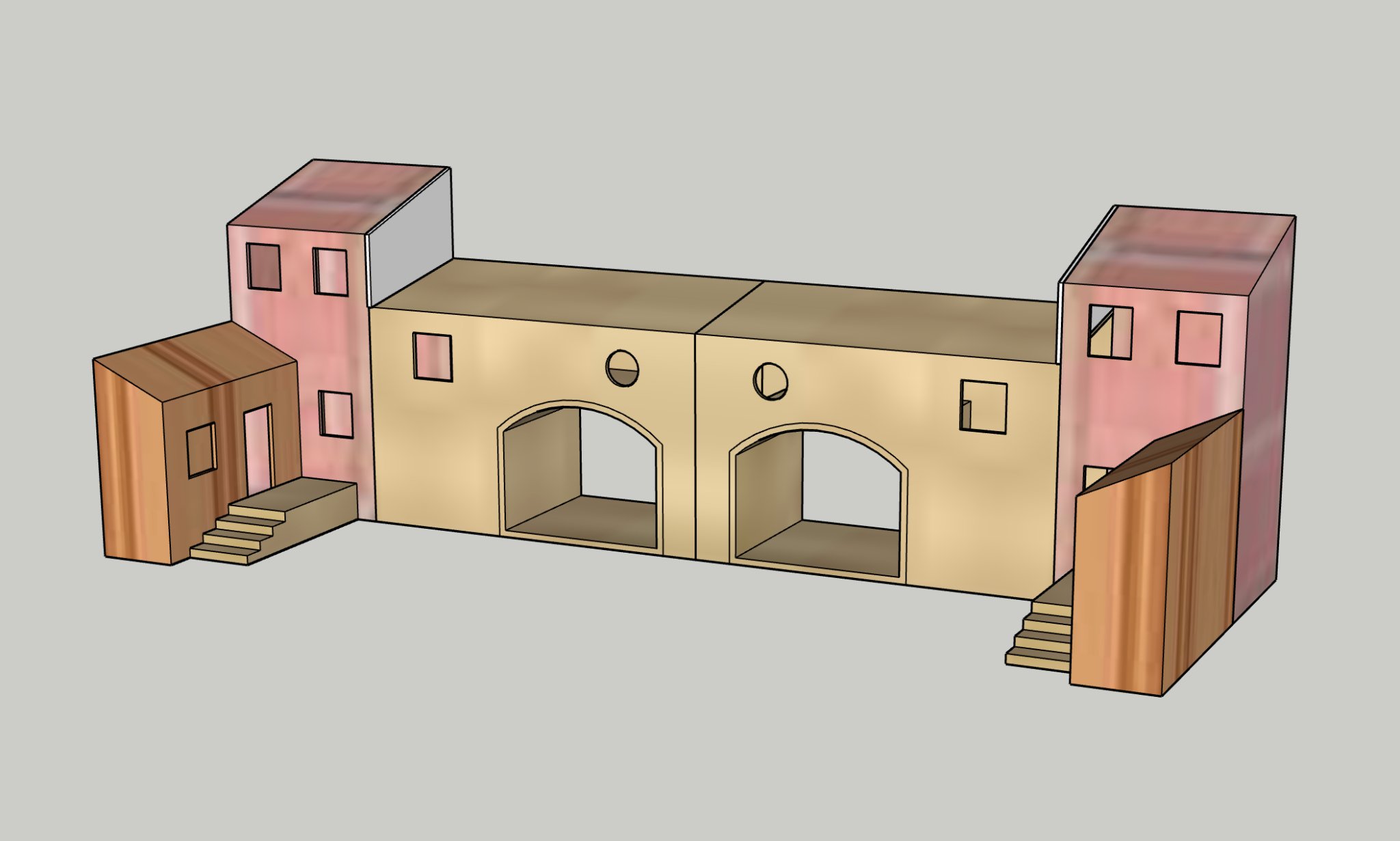 Nhà búp bê cho mô hình giáng sinh GT1