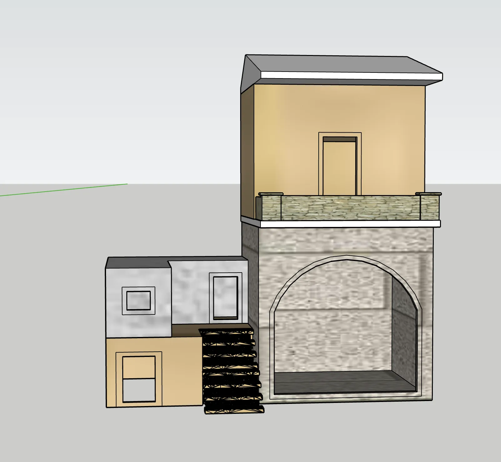 Mô hình nhà cho bối cảnh giáng sinh GT 16