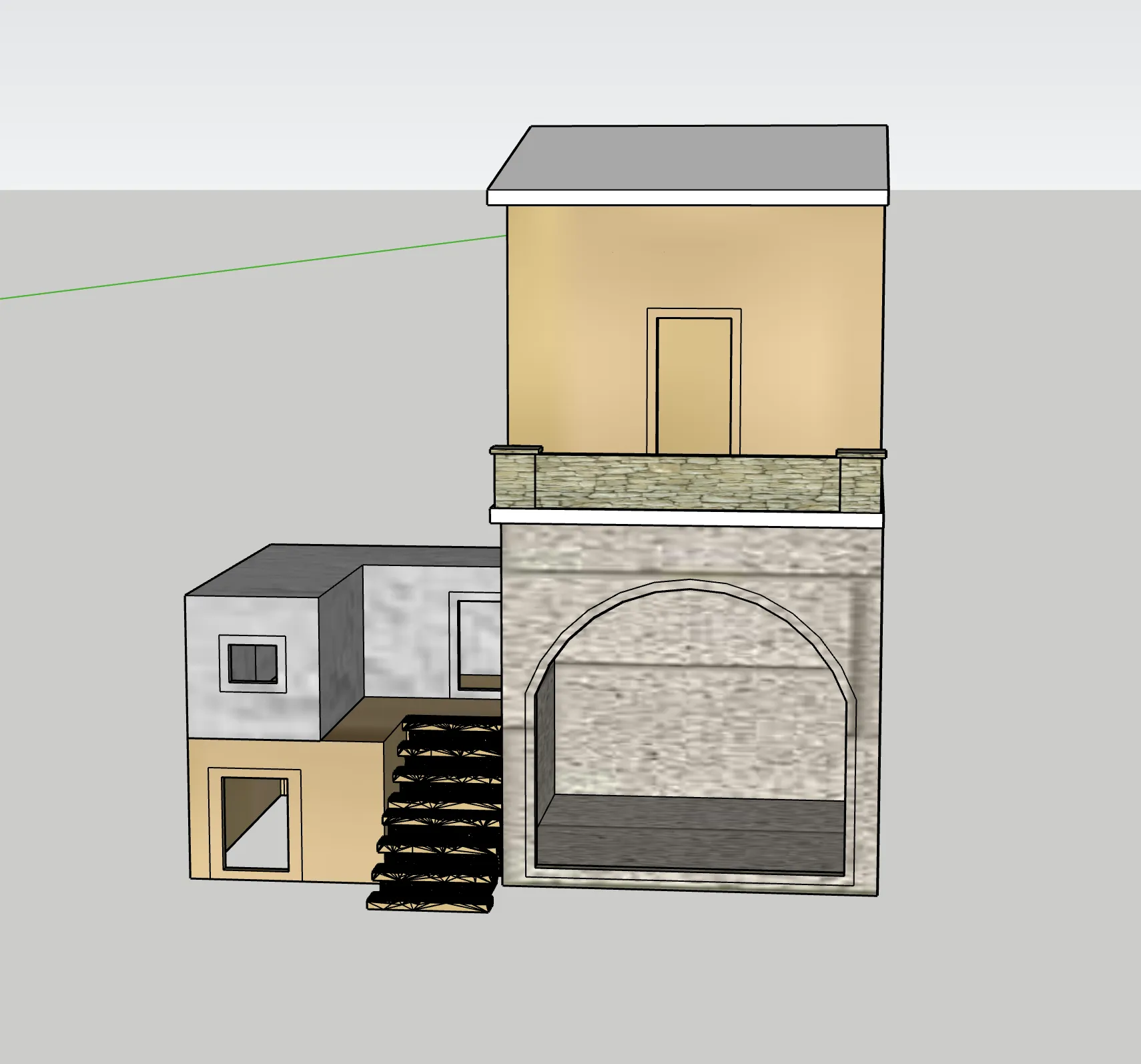 Mô hình nhà cho bối cảnh giáng sinh GT 16
