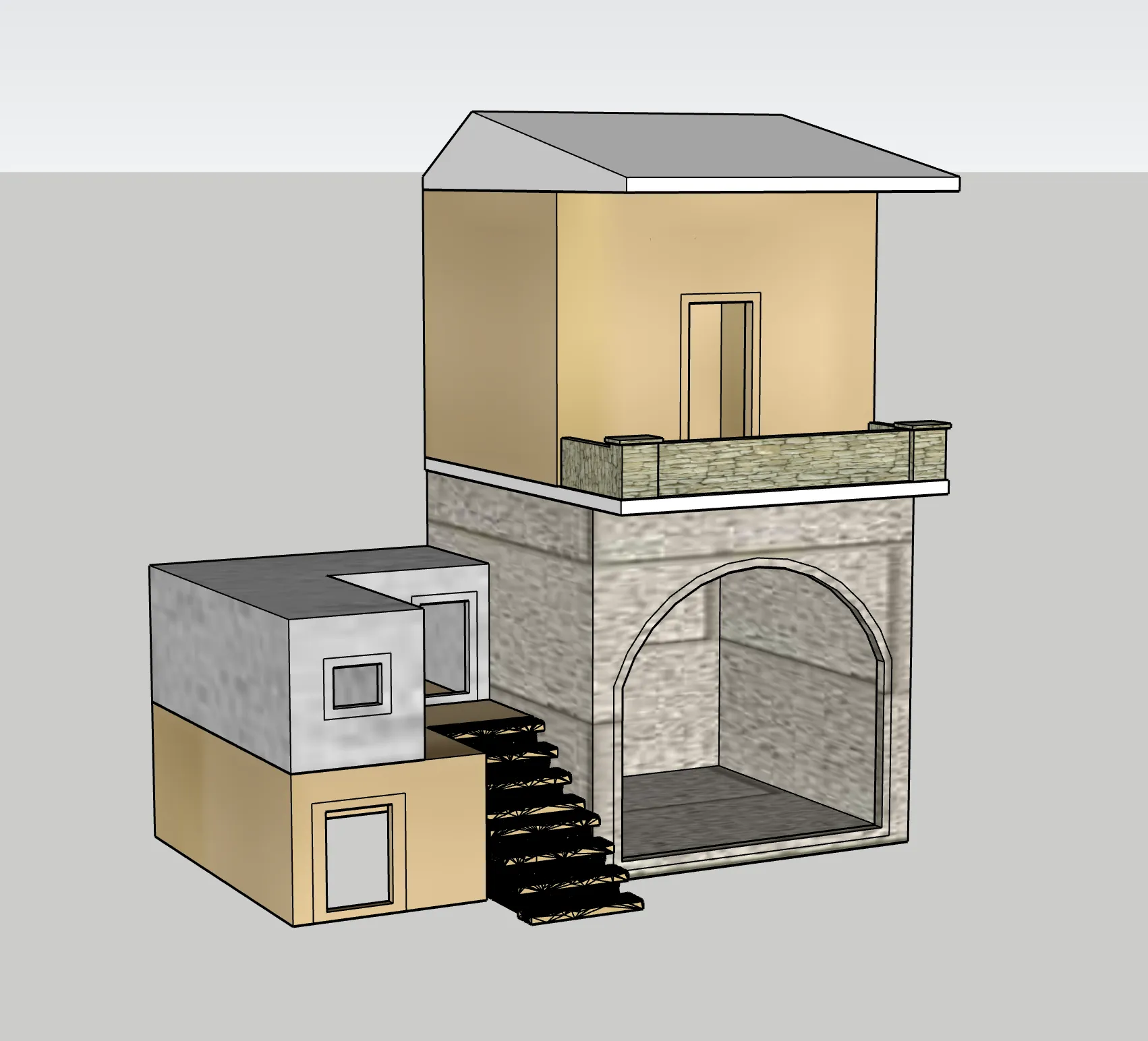 Mô hình nhà cho bối cảnh giáng sinh GT 16