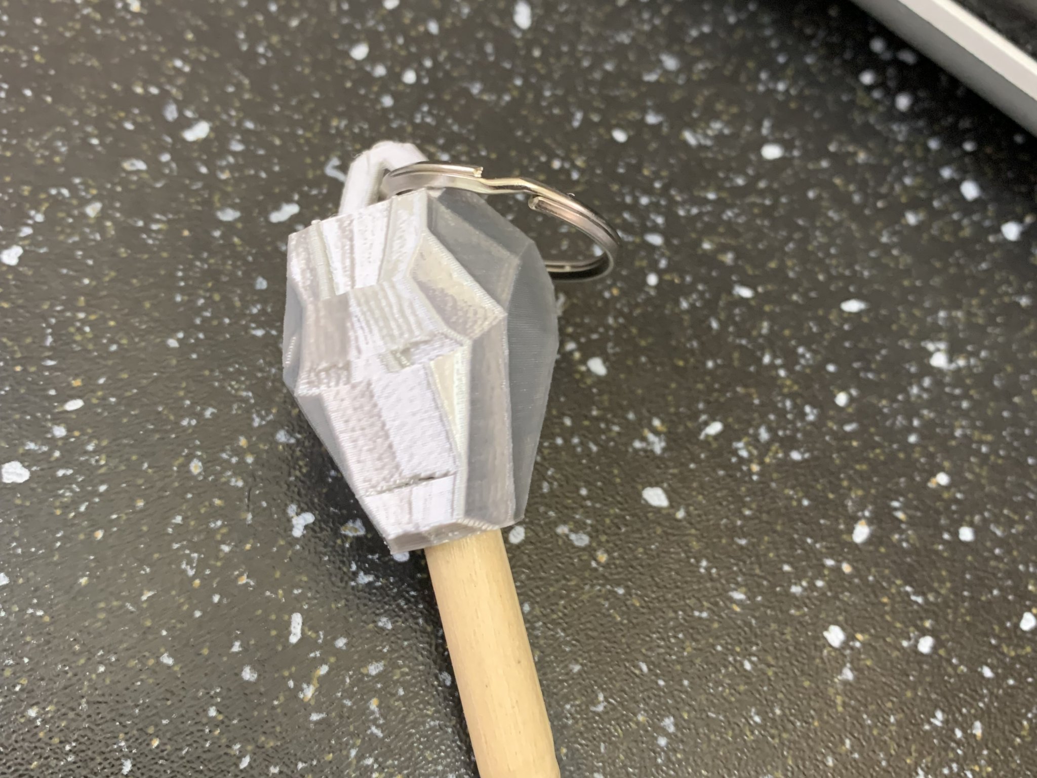 Đầu Ironman low poly để bút chì/ móc khóa/ trang trí