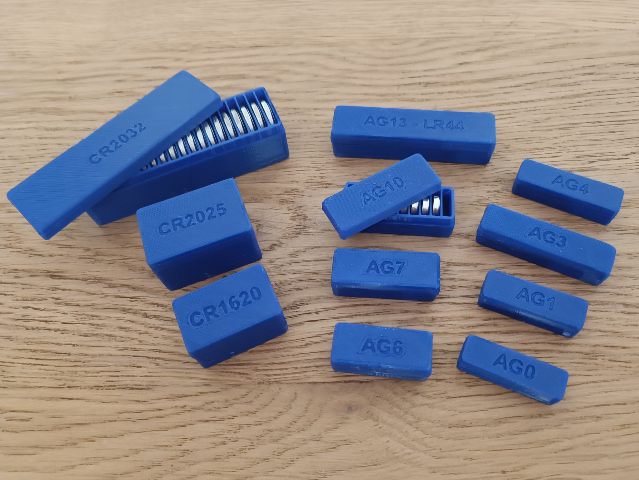 Hộp lưu trữ pin nút / pin đồng xu tùy chỉnh