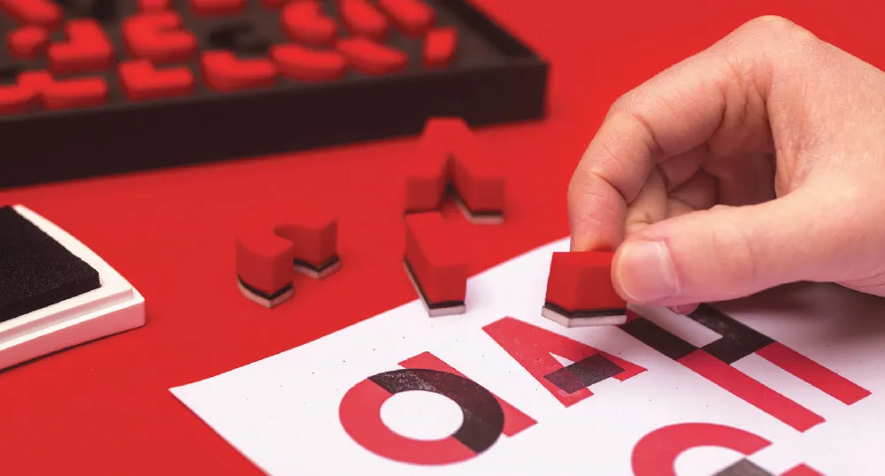 Bộ con dấu in chữ BlockFace dễ sử dụng cho thiết kế đồ họa