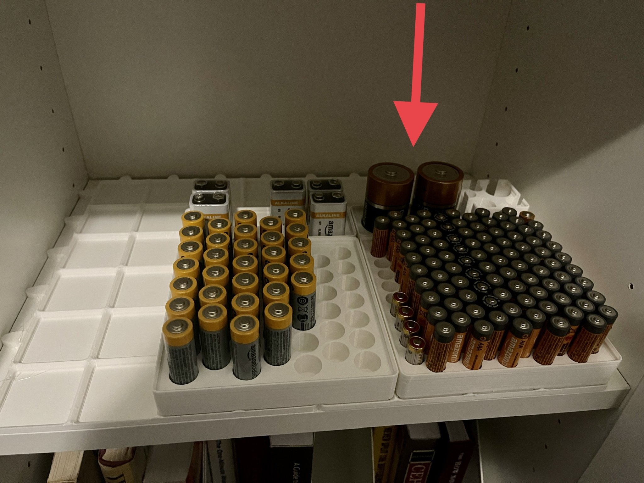 Khối pin D 1x2 phù hợp với Gridfinity