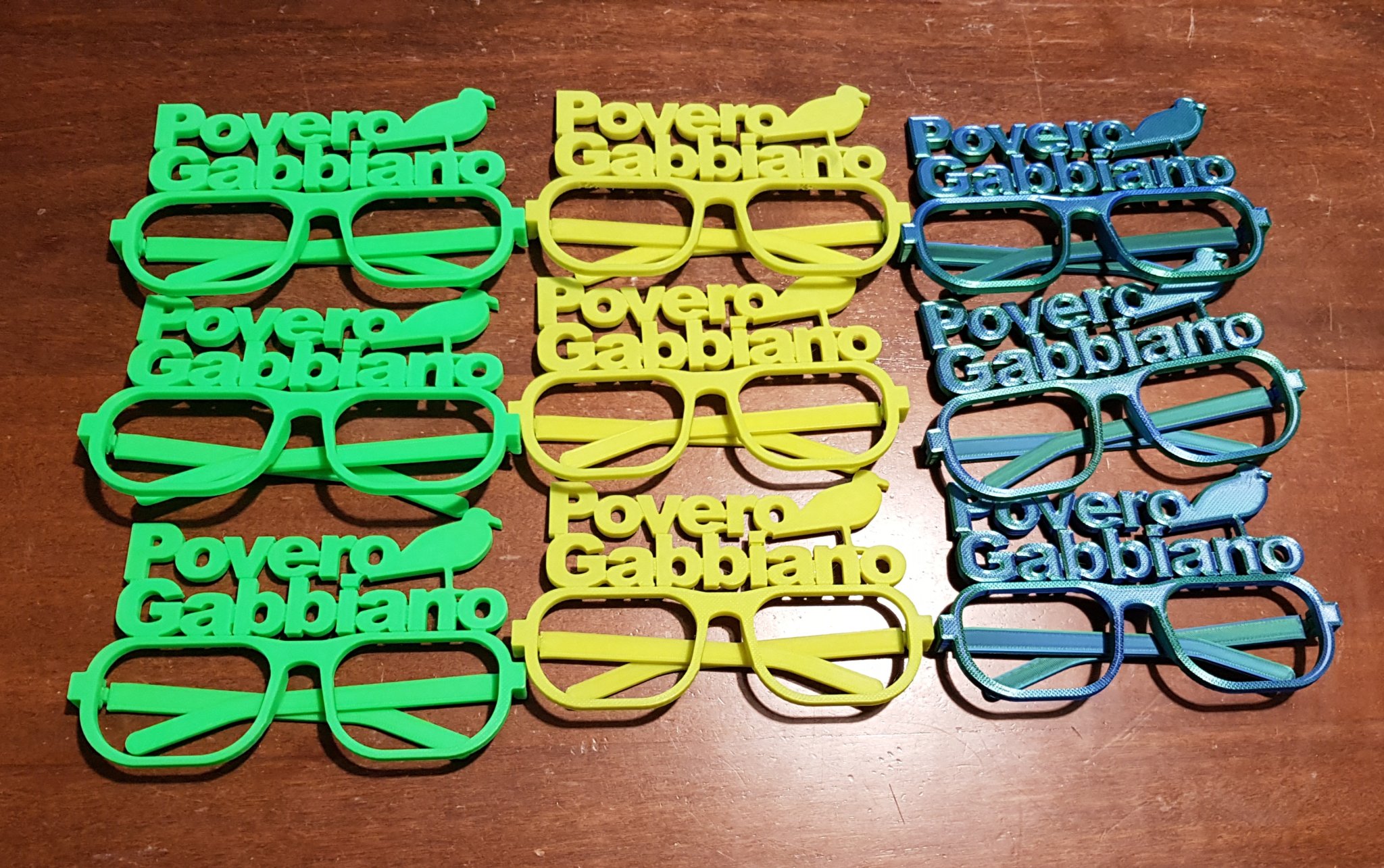 Kính Gabbiano Occhiali cho tiệc tùng và disco