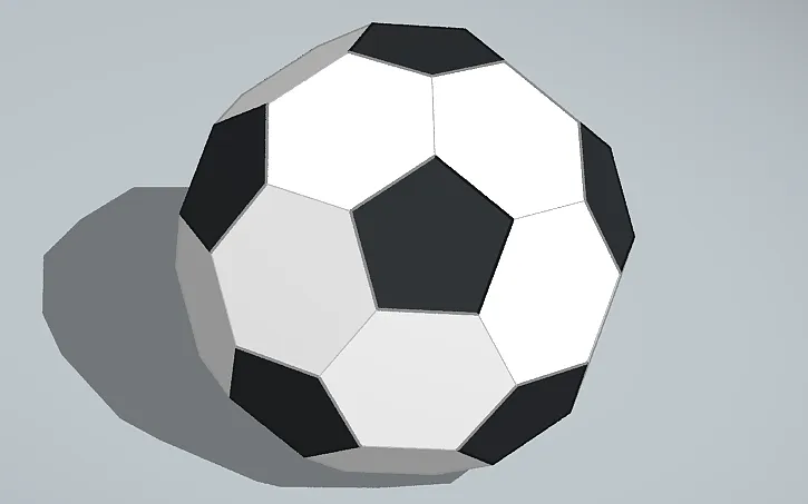 Bóng đá hình khối thấp poly