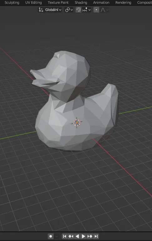 Vịt cao su low poly dễ thương