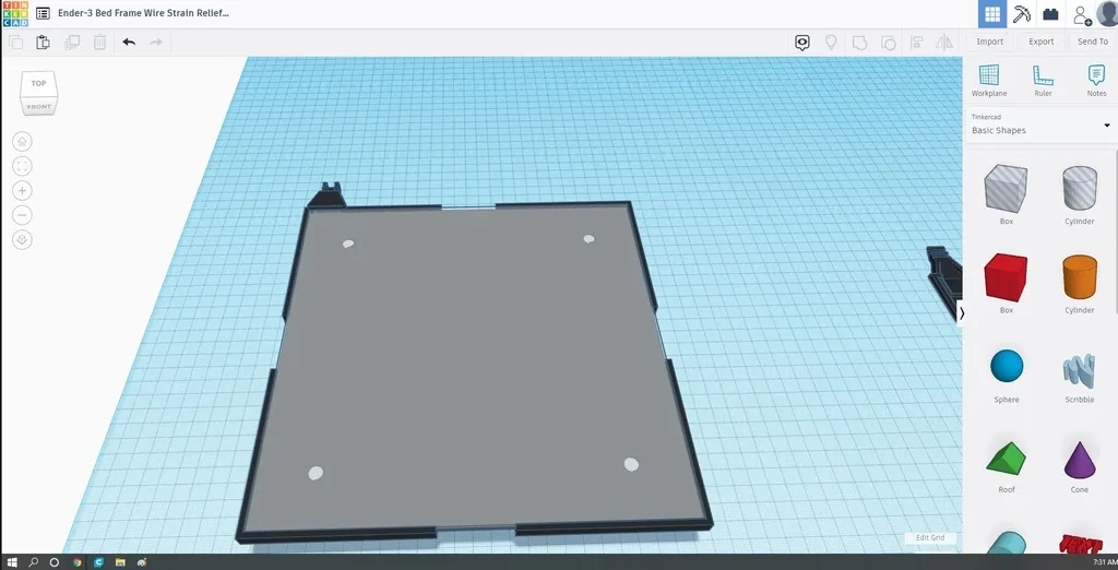 Khung giường Ender-3 cho kính với dây dẫn và hướng dẫn lò xo