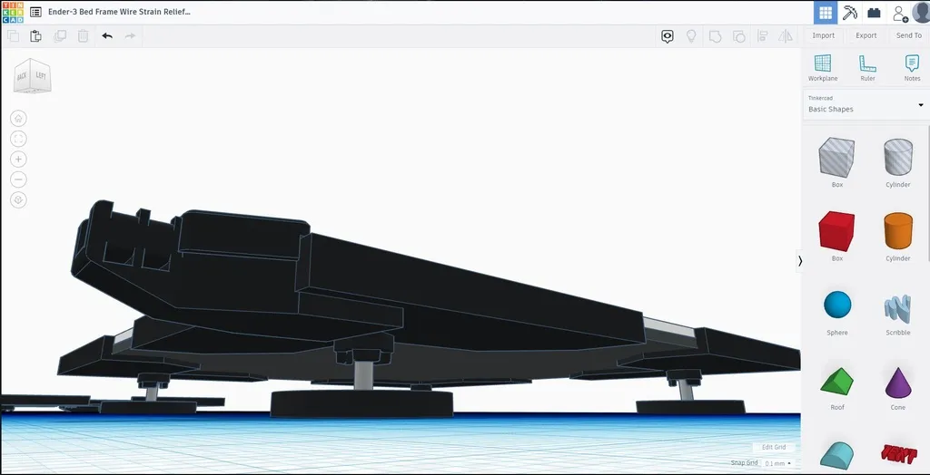 Khung giường Ender-3 cho kính với dây dẫn và hướng dẫn lò xo