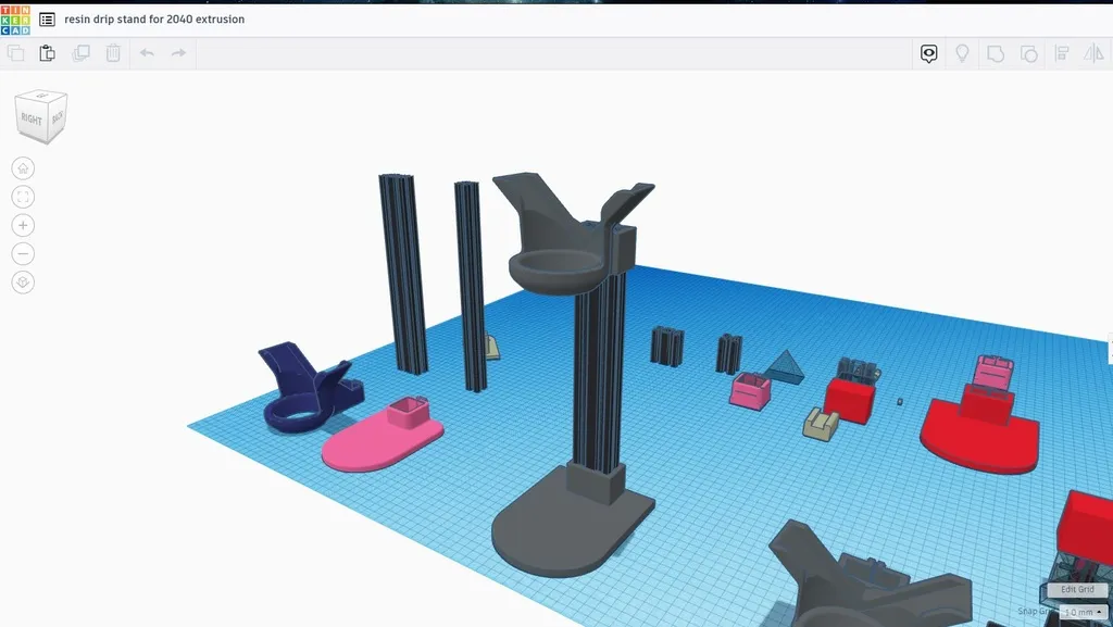 Giá đỡ giọt cho thanh nhôm 2040 đã được điều chỉnh