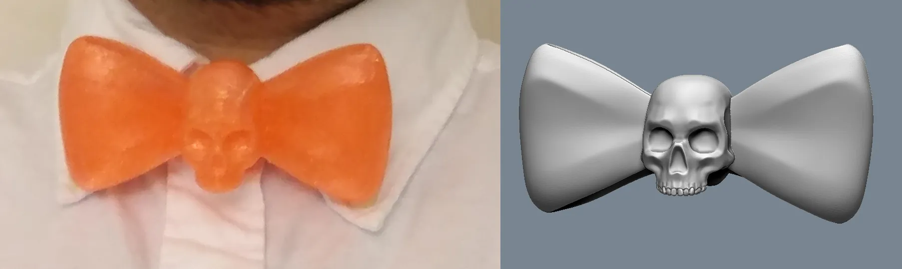 Nơ cổ hình sọ cho áo sơ mi