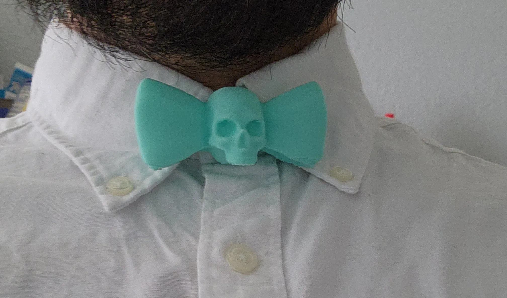 Nơ cổ hình sọ cho áo sơ mi