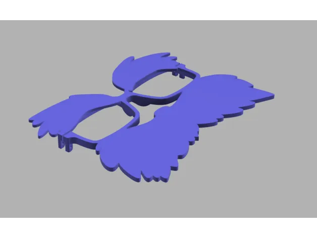 Kính Lorax với lông mày và ria mép đặc trưng