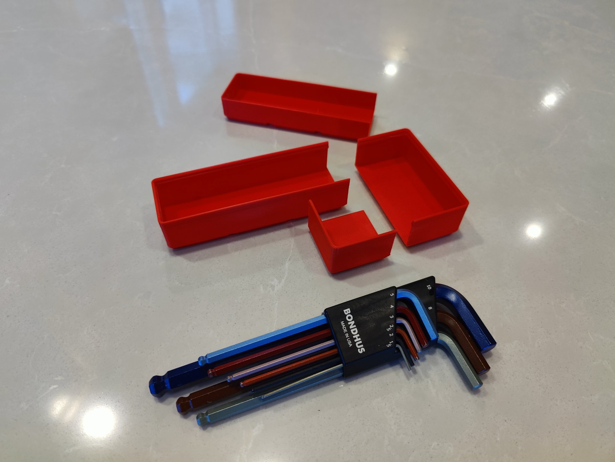 Thùng và bệ không cạnh cho hệ thống Gridfinity