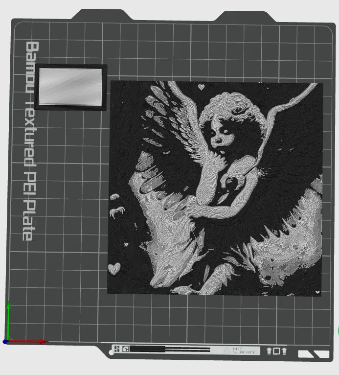 Cốc tình yêu Cupido từ HueForge