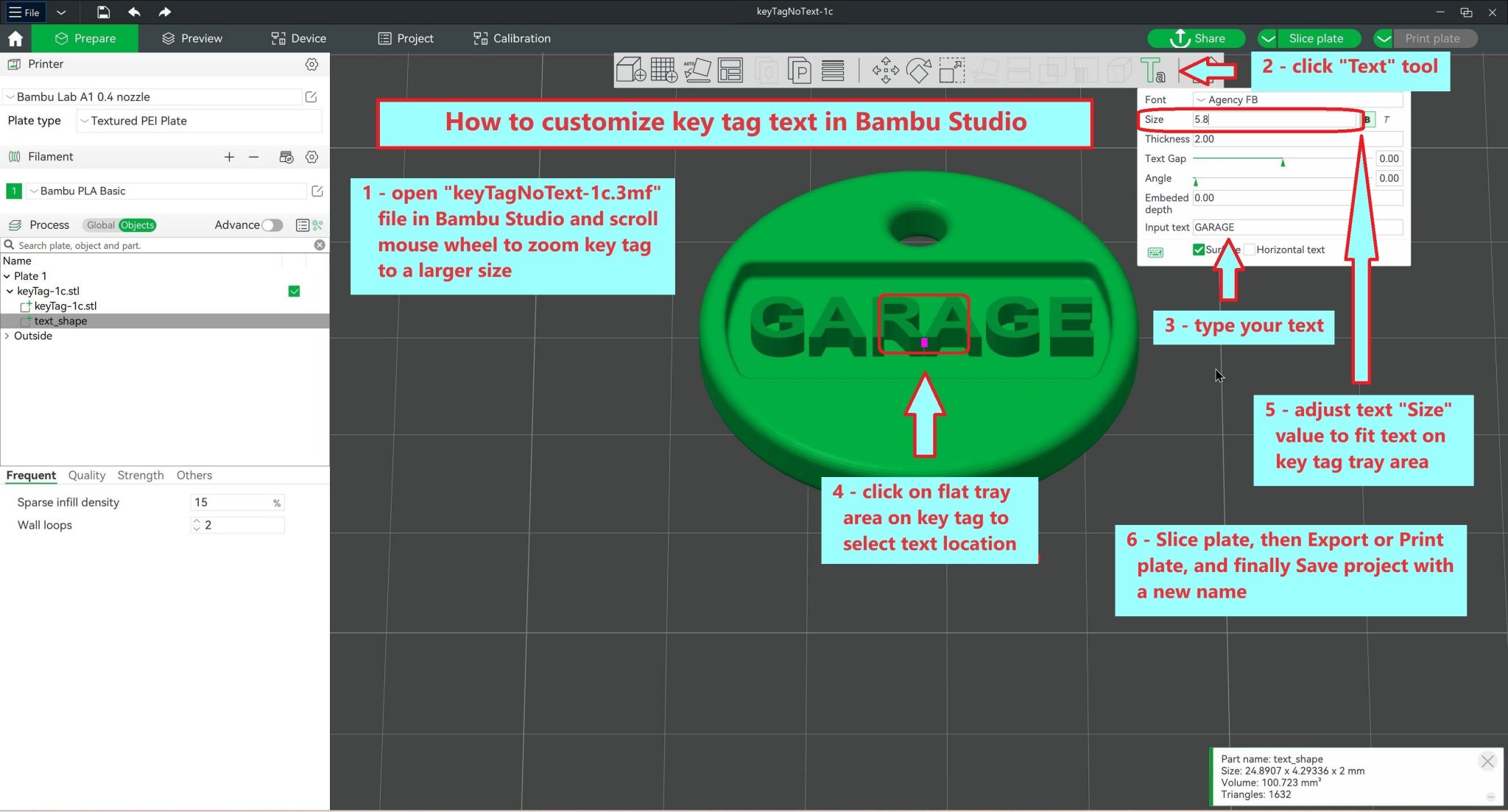 Thẻ chìa khóa tùy chỉnh hai màu với văn bản lựa chọn