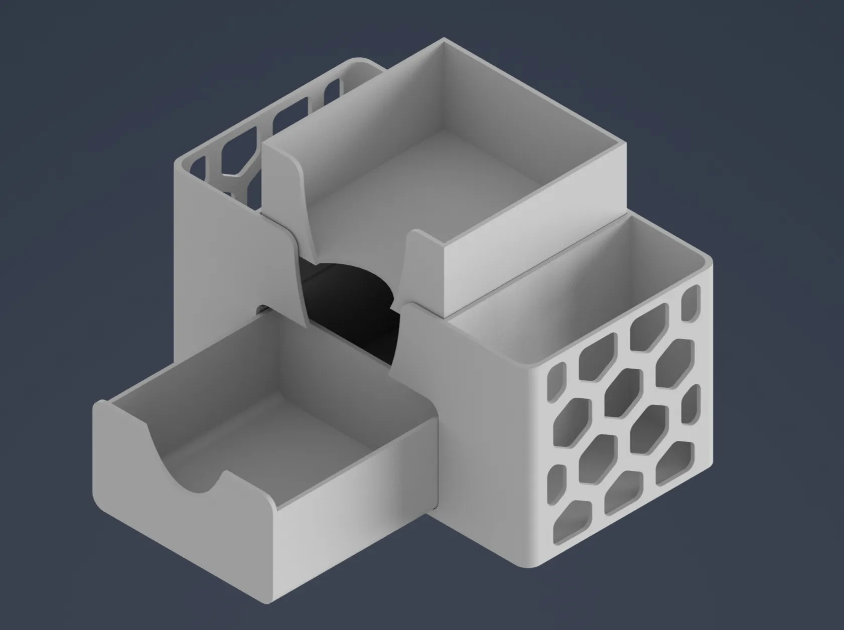 Giá đỡ bàn làm việc có ngăn kéo và hộp ghi chú post-it