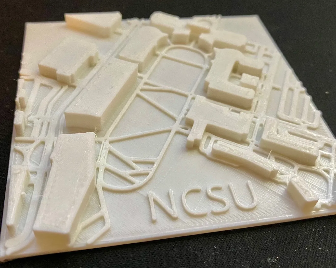 Bản đồ hình oval NCSU trên khuôn viên Centennial