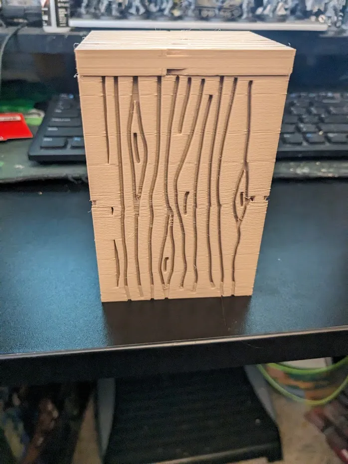 Hộp lưu trữ với họa tiết vân gỗ