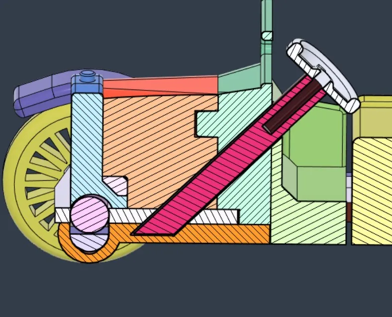 Mô hình ô tô Ford T v2 bằng vật liệu PLA