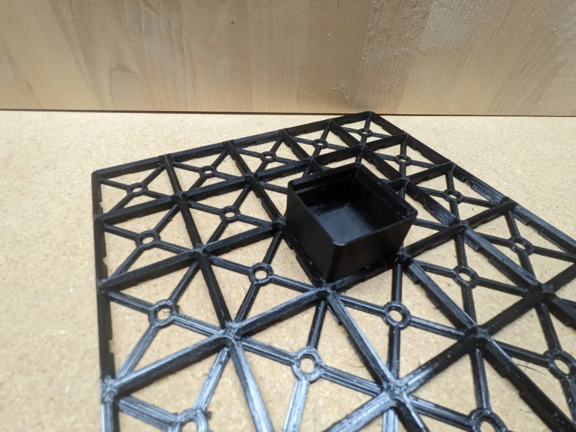 Hộp chứa Gridfinity+ với thiết kế lắp ghép từ tính