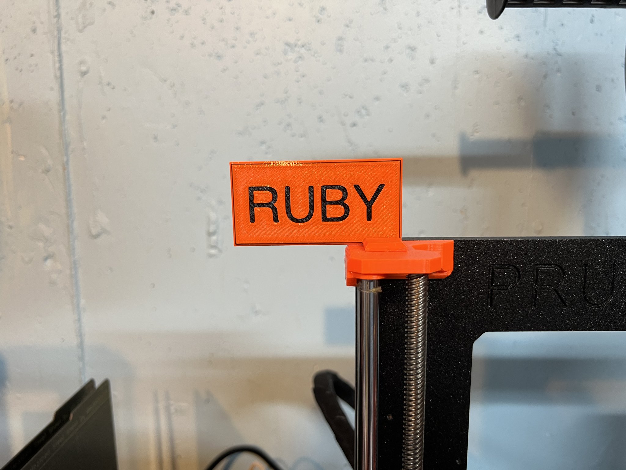 Thẻ tên tùy chỉnh cho máy in Prusa MK3