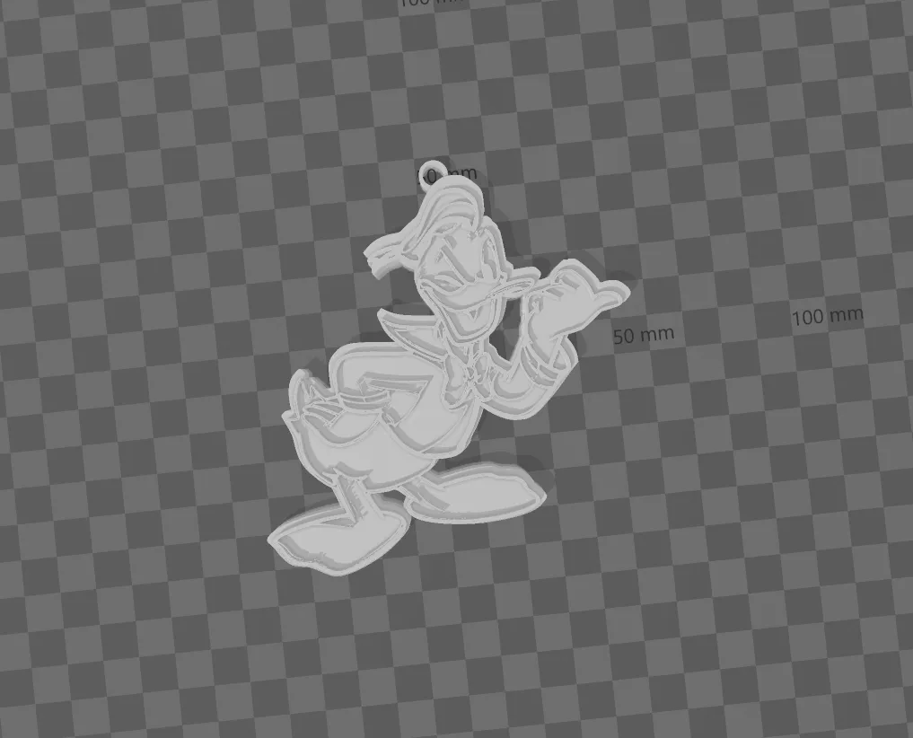 Móc khóa hình nhân vật Donald Duck dễ thương