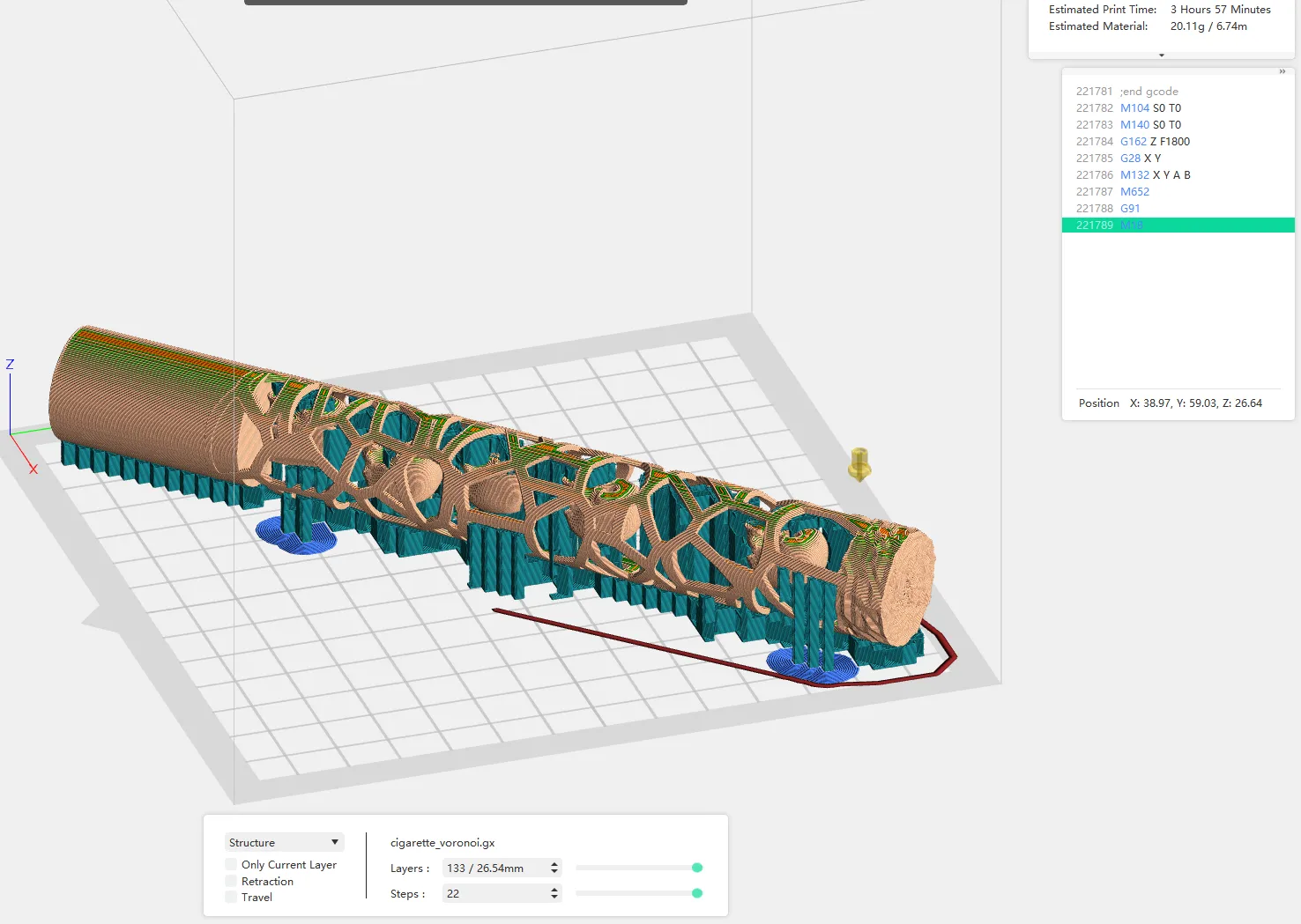 Thông điệp trong Voronoi với 5 bộ sọ di chuyển tự do