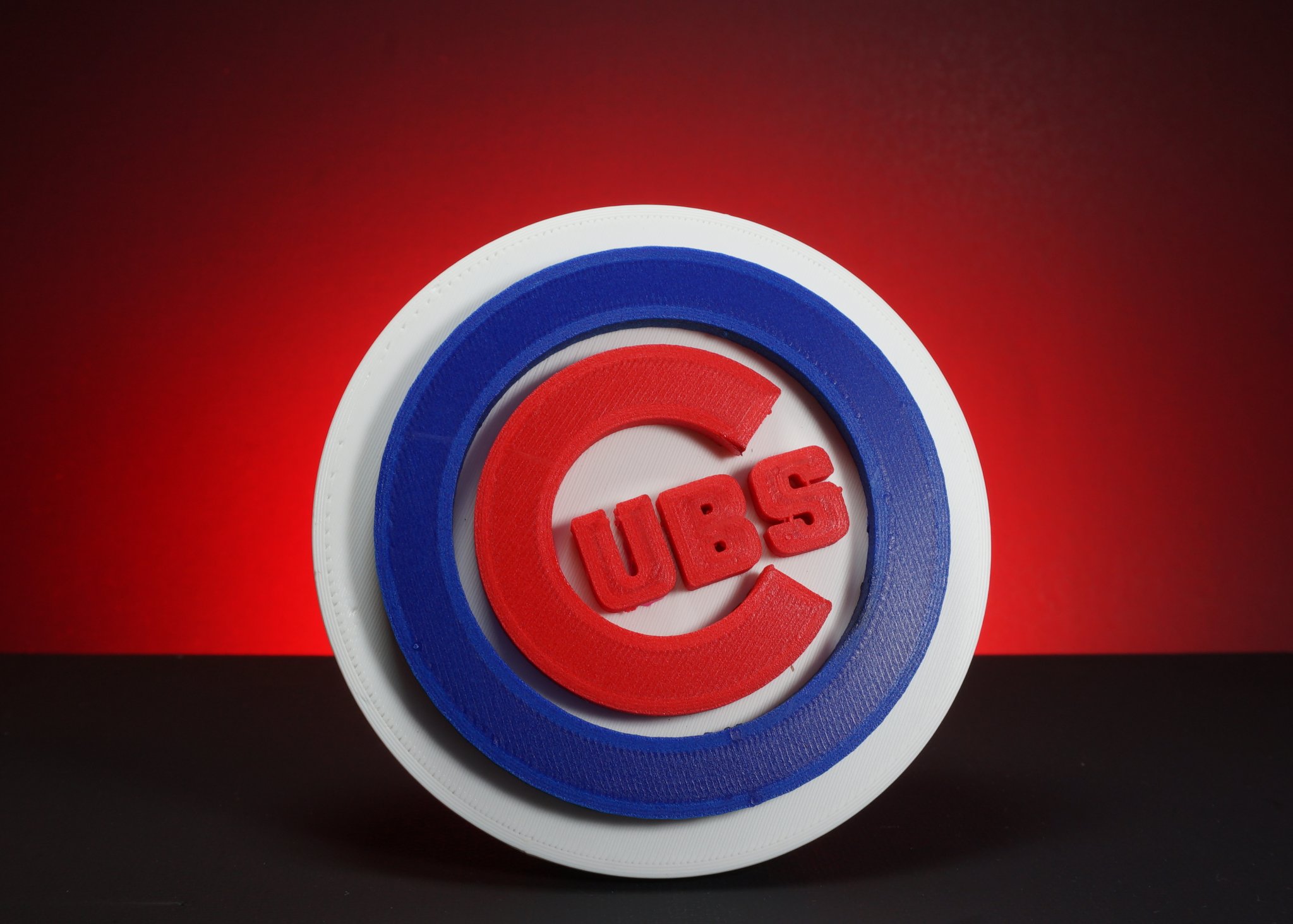 Biểu tượng Chicago Cubs - Đế lót ly in đa màu sắc