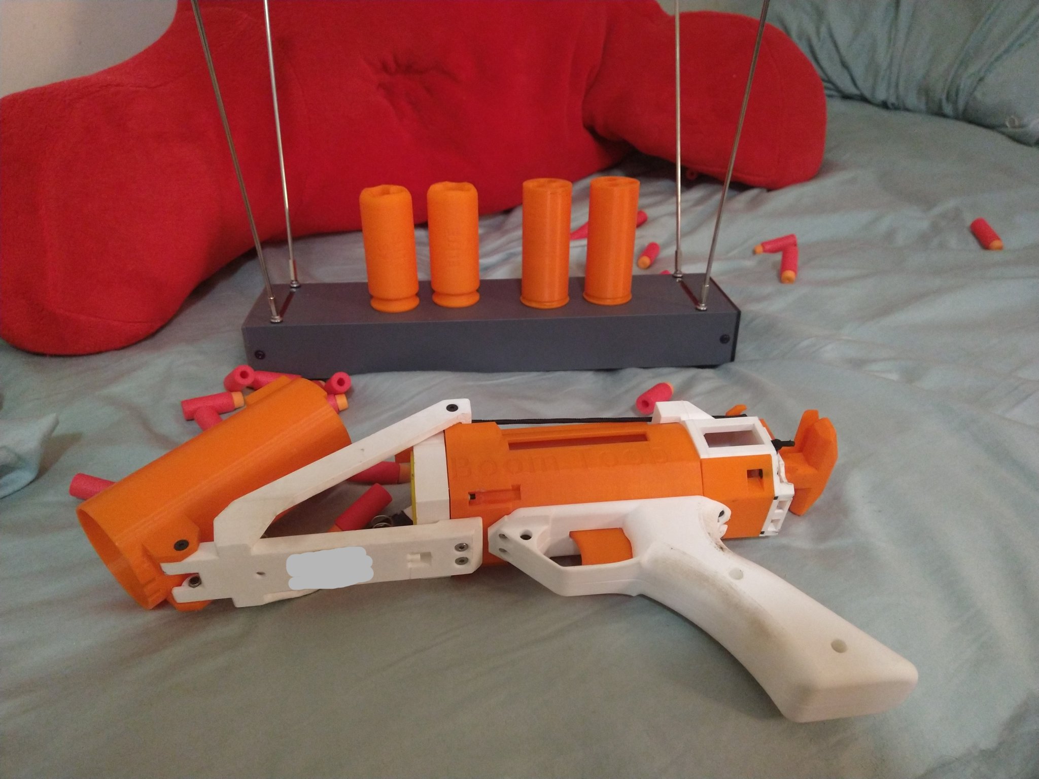 Súng ngắn nerf mạnh mẽ Boom Toob với sillyshells