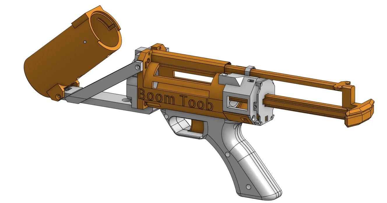 Súng ngắn nerf mạnh mẽ Boom Toob với sillyshells