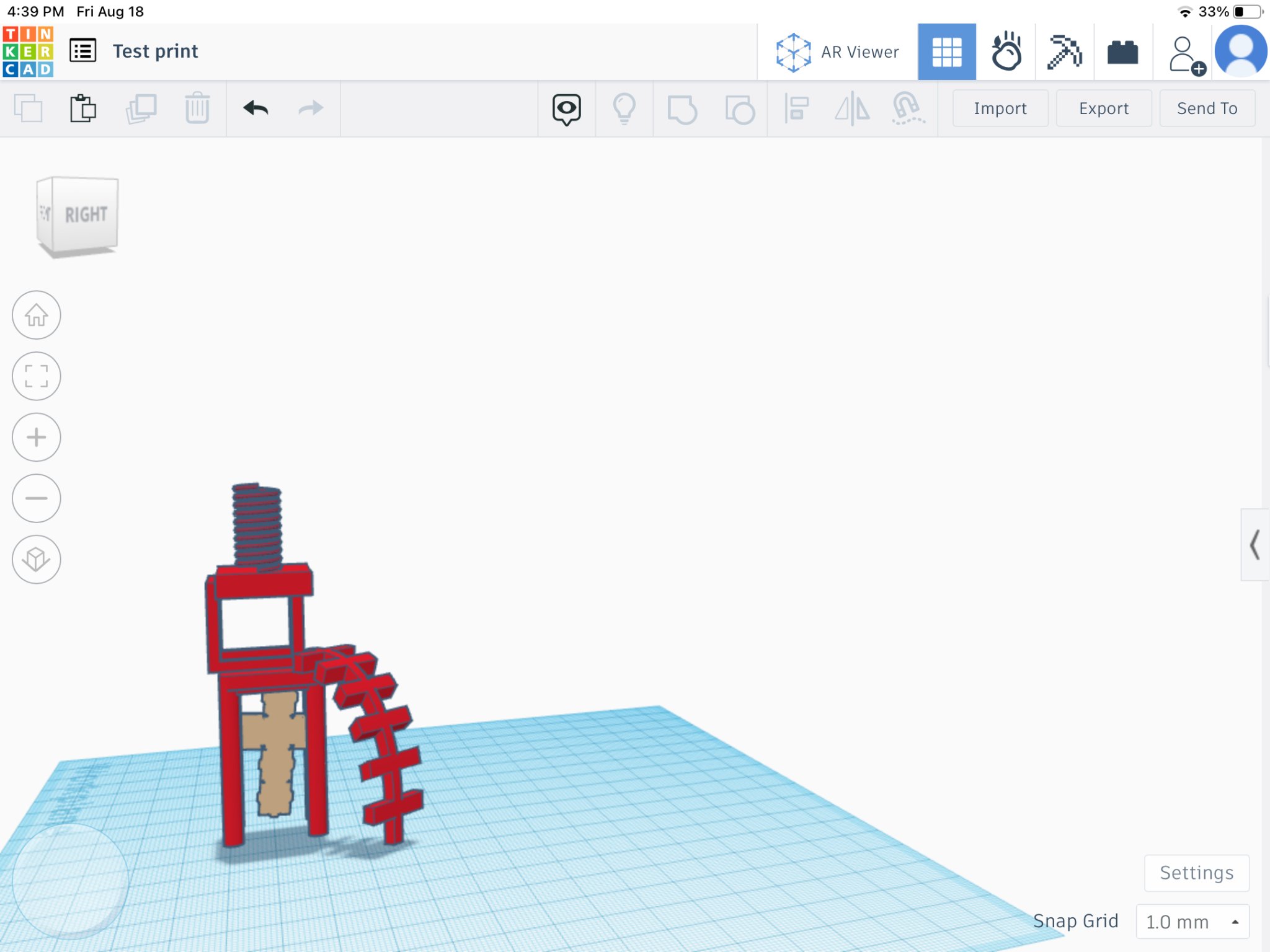 Mô hình in thử cho máy in 3D với thiết kế độc đáo