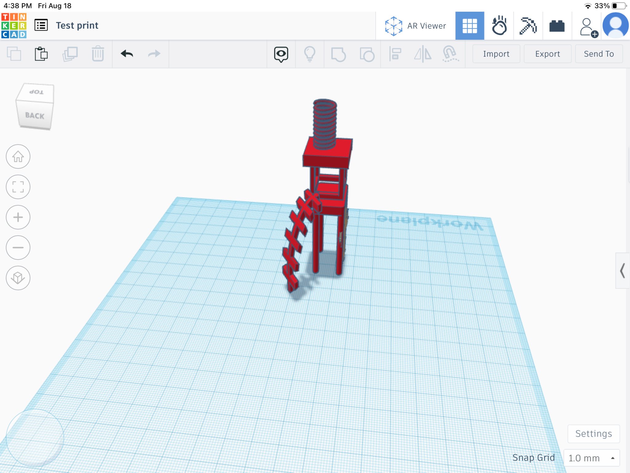 Mô hình in thử cho máy in 3D với thiết kế độc đáo