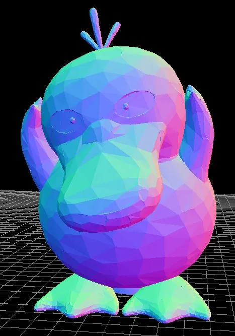 Giá đỡ điện thoại Psyduck phong cách Low Poly