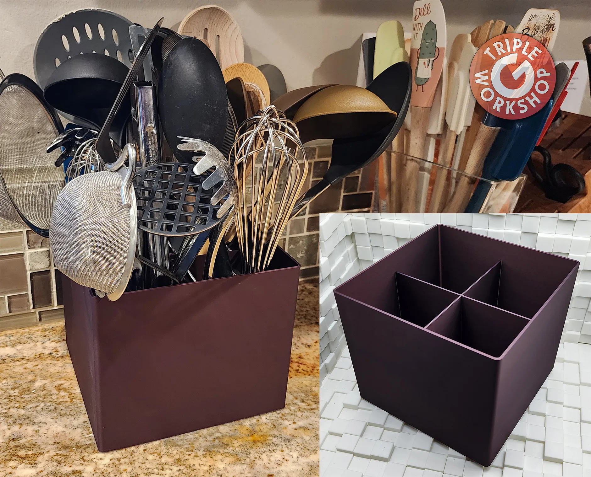 Giá đỡ dụng cụ nhà bếp MINI - Dung tích lớn