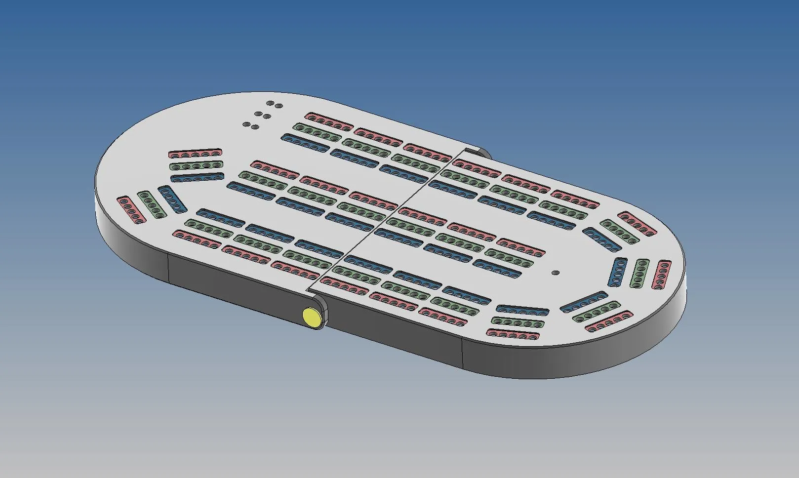 Bàn chơi Cribbage gập cho 3 người chơi