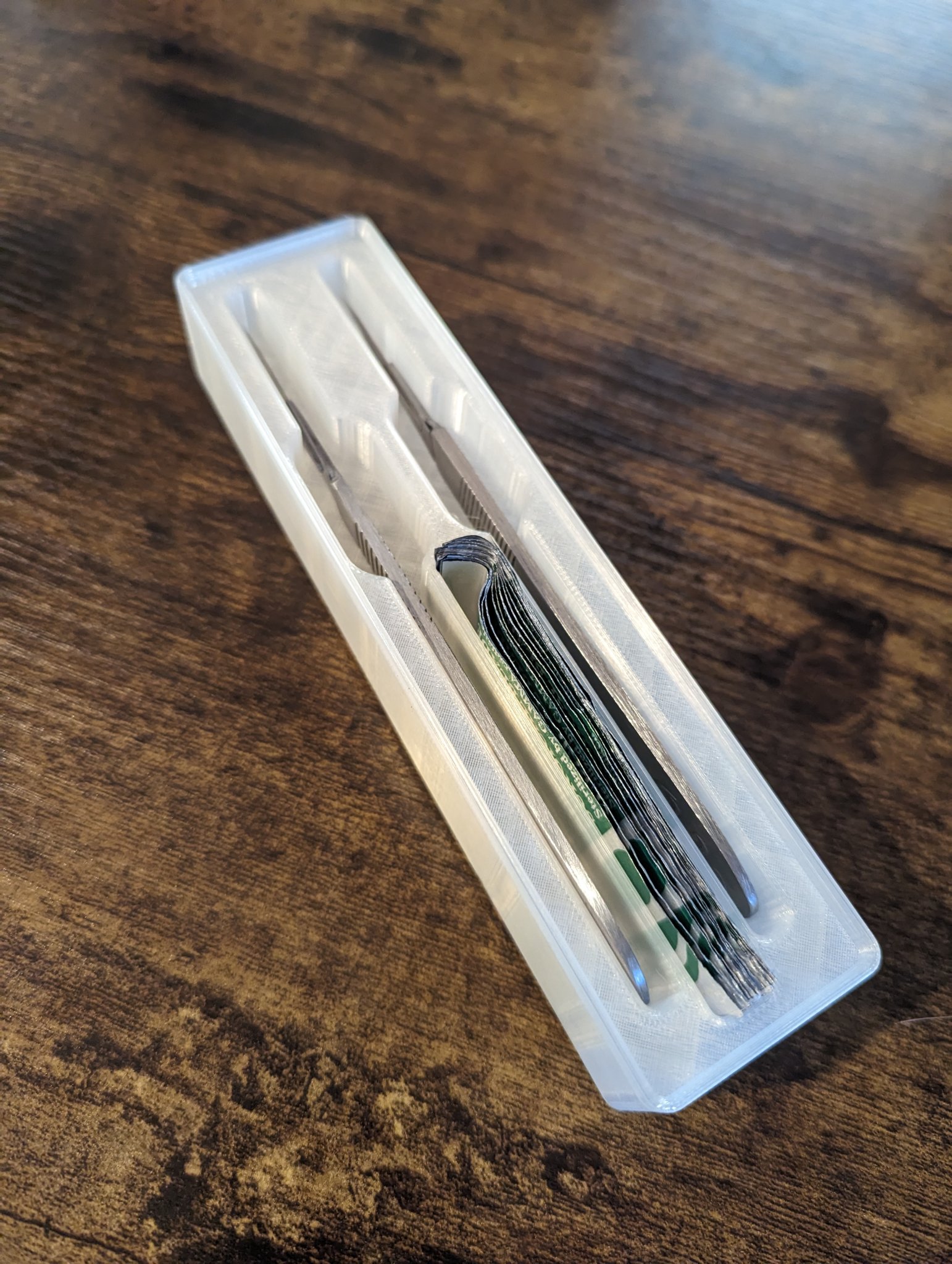 Giá đỡ scalpel Gridfinity dài cho lưỡi 150mm