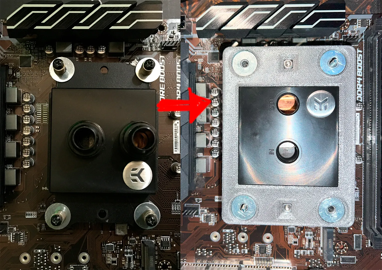 Bản chuyển đổi khối nước EKWB supremacy cho bộ chuyển đổi ...