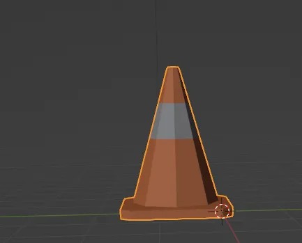 Cone giao thông low poly không lỗ