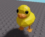 Vịt dễ thương phong cách low poly để in 3D