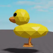 Vịt dễ thương phong cách low poly để in 3D