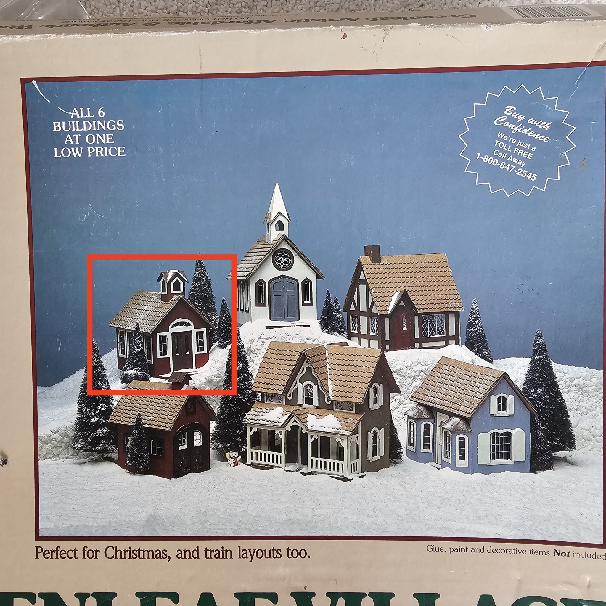 Nhà trường Greenleaf trong bộ công trình Giáng Sinh