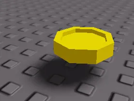 Đồng xu low poly 3D thiết kế độc đáo